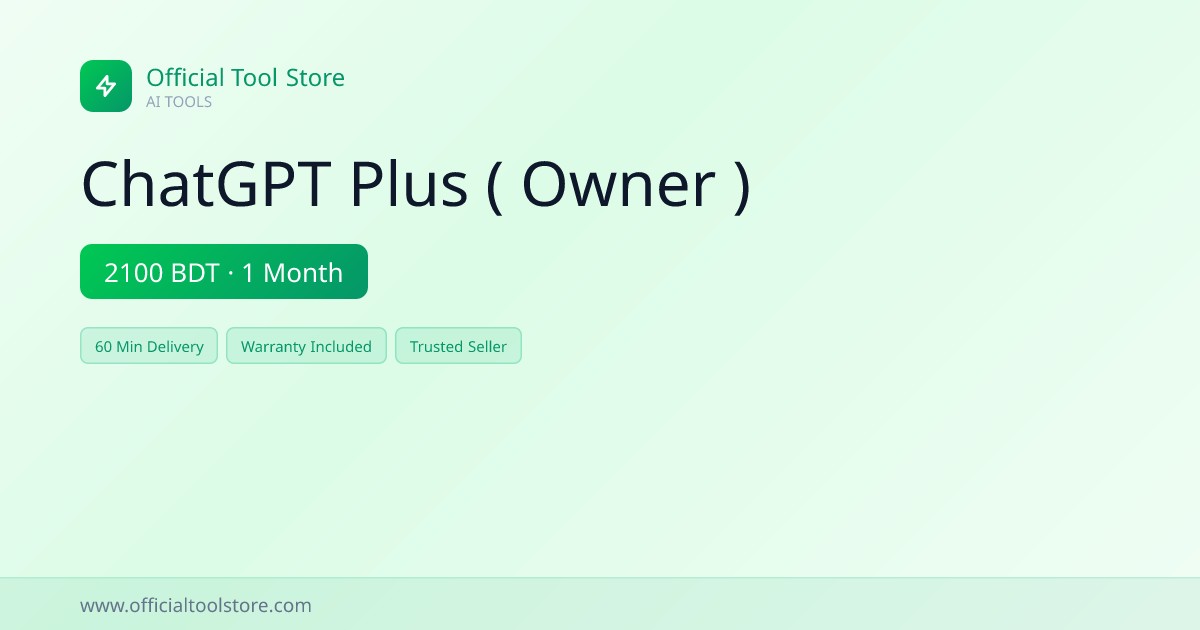ChatGPT Plus Shared | Official Tool Store